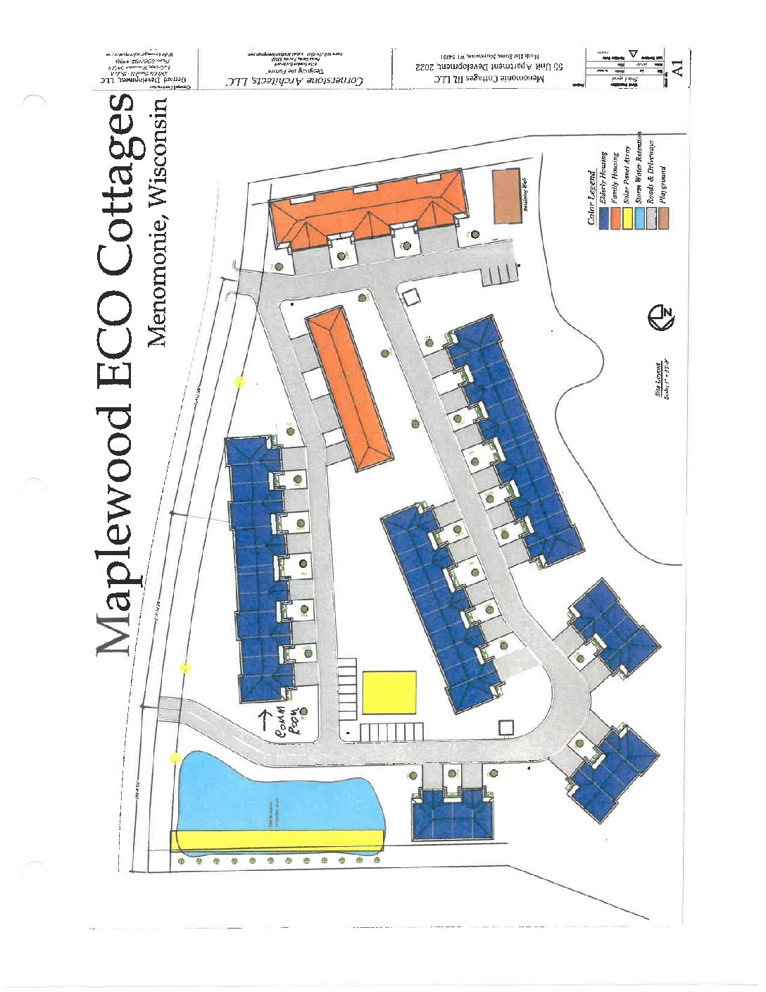 Maplewood Eco Cottages - Updated site plan